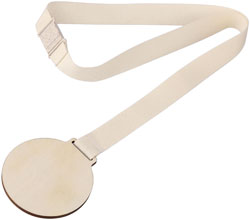 Medaglie in legno con nastro in cotone