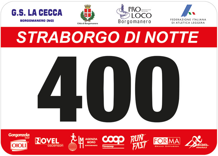 Pettorali adesivi per running